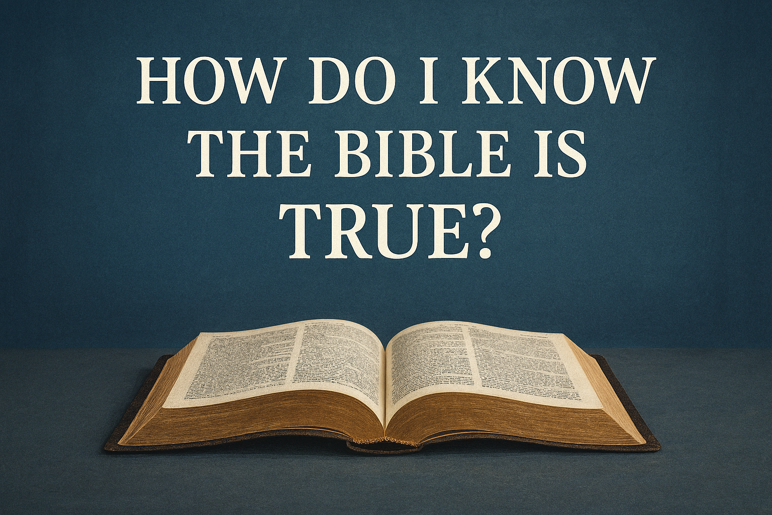 How Do I Know the Bible is True?